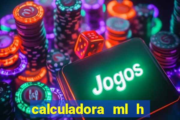 calculadora ml h para mcg kg min